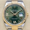 Rolex Datejust 36 Olive Green Diamond Dial - 3