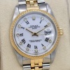 Rolex Oyster Perpetual Date 34 18K Yellow Gold White Buckley Diamond Dial - 2