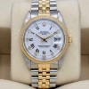Rolex Oyster Perpetual Date 34 18K Yellow Gold White Buckley Diamond Dial - 4