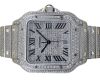 Cartier Santos Large Aftermarket Natural Diamonds 2024