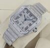 Cartier Santos Large Aftermarket Natural Diamonds 2024 - 2