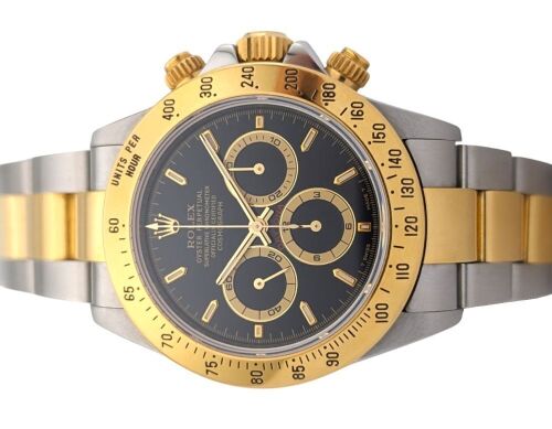 Rolex 16523 Daytona Zenith Two Tone Black 40mm 1999 A Serial