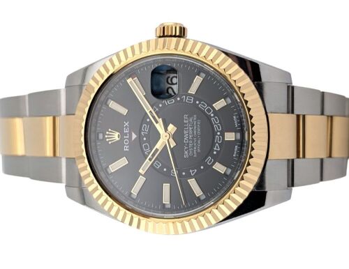 Rolex 326933 Sky-Dweller Two Tone Black Dial 42mm 2020 Box & Coa