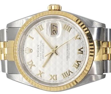 Rolex Datejust Two Tone Pyramid dial 36mm 1989 L serial