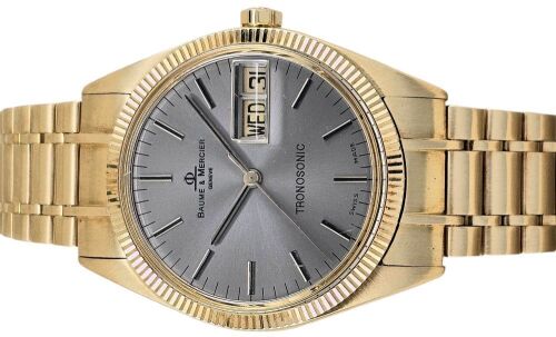 Baume Mercier Technotronic 18K Yellow Gold Day Date