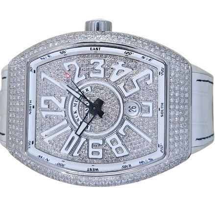 Franck Muller Vanguard V45 SC DT Aftermarket Diamond Set