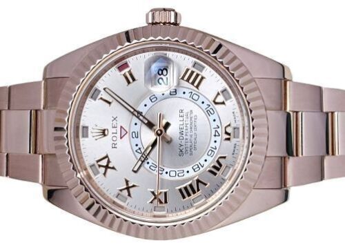 Rolex Sky-Dweller 326935 Rose Gold Sundust Dial