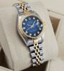 Rolex Lady-Datejust 26MM Blue Vignette Diamond Dial (1989) - 4