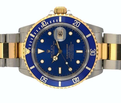Rolex 16613LB Submariner Date Two Tone Bluesy 40mm 1997 Box & Papers