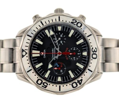 Omega 2269.52 Seamaster Diver 300 M Titanium Racing Regatta 44mm 2004 w Papers