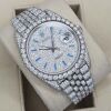 Rolex Datejust 41 Aftermarket Big Diamonds Jubilee Bracelet - 4
