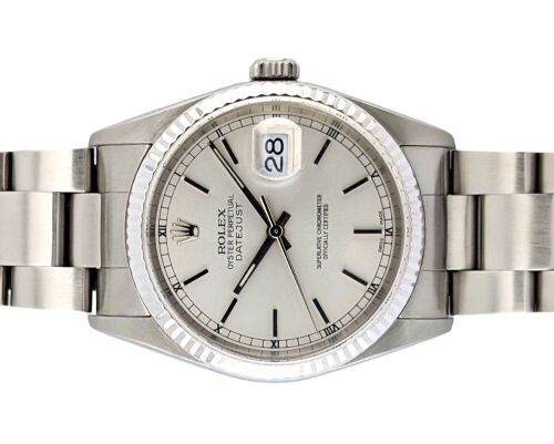 Rolex 16234 Datejust Silver Dial 36mm 2002 Y Serial