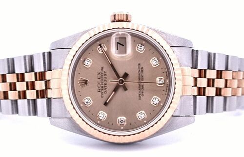 Rolex Lady Datejust, Two Tone 31mm Champagne Dial, 1995 W Serial