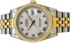 Rolex Datejust 36 Ref 16233 White Romans 18K Yellow Gold