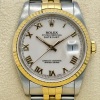 Rolex Datejust 36 Ref 16233 White Romans 18K Yellow Gold - 3