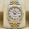 Rolex Datejust 36 Ref 16233 White Romans 18K Yellow Gold - 4