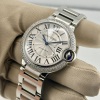 Cartier Ballon Bleu Guilloche Aftermarket Diamond Bezel - 6