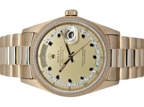 Rolex Day-Date 36 Sapphire String Dial 18038