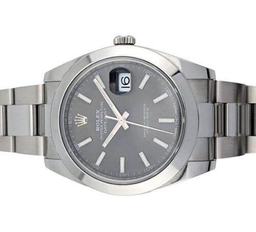 Rolex 126300 Datejust 41 Slate Grey Dial 41mm 2019 Box & Papers