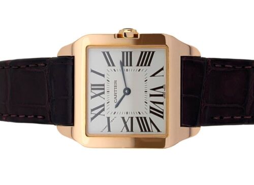 Cartier 2788 Santos Dumont 18K Rose Gold 38mm 2008 Box & Papers