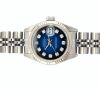 Rolex 69174 Lady-Datejust Vignette Blue Diamond Dial 26mm 1997 Box & Papers