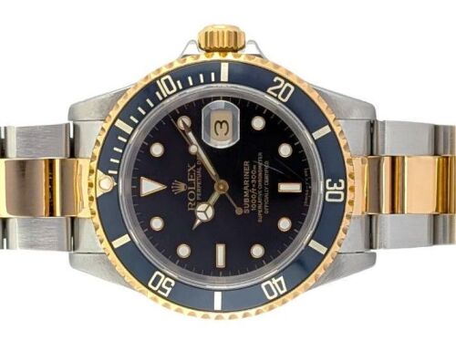 Rolex 16613LN Submariner Date Two Tone 1994 40mm Box and Papers
