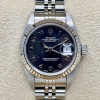 Rolex Lady-Datejust 26 18K White Gold Bezel Black Dial Ref 69174 - 2