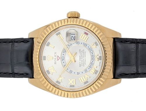Rolex 326138 Sky-Dweller 18k Yellow Gold 42mm 2016 Box & Papers
