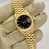 Rolex Lady-Datejust 26 Black Dial 18K Yellow Gold Presidential 2025 Serviced - 8