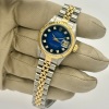 Rolex Lady-Datejust 26 Blue Vignette Diamond Dial 1989 - 6