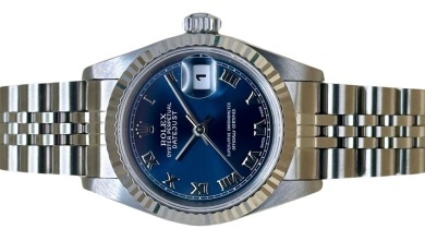 Rolex Lady-Datejust 26 Blue Romans Ref 69174