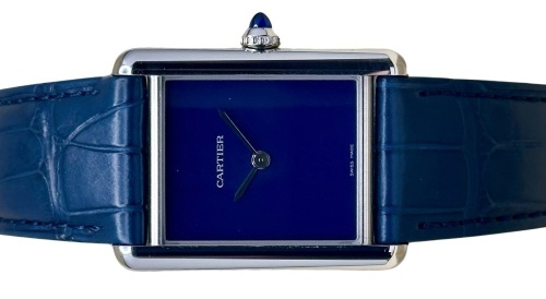 Cartier Tank Must De Cartier Blue Dial