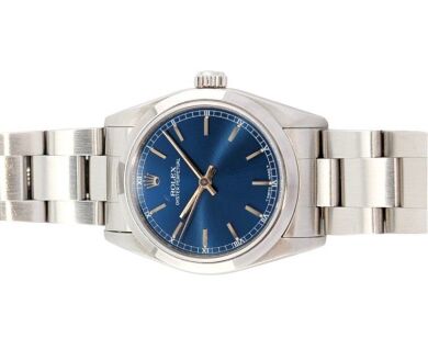 Rolex 67480 Oyster Perpetual Blue Dial 31mm 1997 Box & Papers