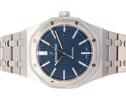 Audemars Piguet 15400ST Royal Oak Blue 41mm 2019 Box & Papers