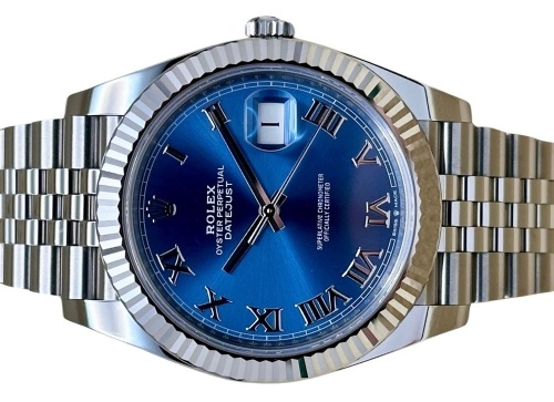 Rolex Datejust 41 Azzurro Blue Ref 126334 2022