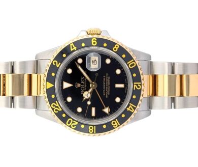 Rolex 16713 GMT-Master II Two Tone Black Dial 40mm 1995 W-Serial