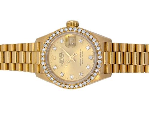 Rolex 69138G Lady-Datejust 18k Diamond Dial & Bezel 26mm 1988