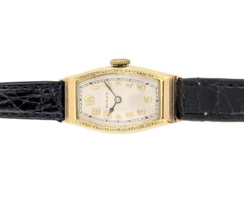 Rolex 1327A Rare Vintage 9ct Gold Art Deco Prima 17mmx29mm 1930s