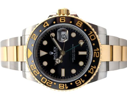 Rolex 116713LN GMT Master II Two Tone 40mm 2015 Box & Papers