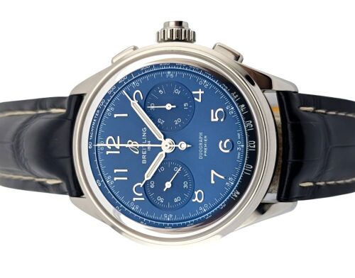 Breitling AB1510171C1P1 Duograph Premier B15 Blue 42mm 2024 Box & Papers