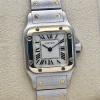Cartier Santos Galb&eacute;e White Romans 18K Yellow Gold Ref W20012C4 2008 - 2
