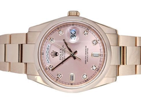 Rolex Day-Date 36 Rose Gold Diamond Dial 118205