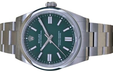 2025 Rolex Oyster Perpetual 41 Green Dial 134300 New Ref