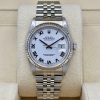 Rolex Datejust 36 White Romans 18K White Gold Bezel Ref 16234 - 4