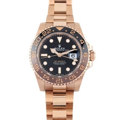 Rolex 126715CHNR GMT-Master II Everose Gold RootBeer 40mm 2022 Box & Papers