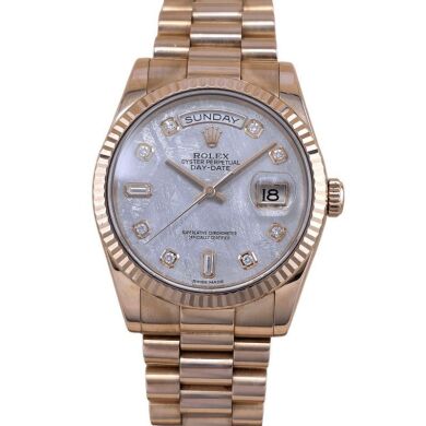 Rolex Day Date 118235 Meteorire Diamond Dial