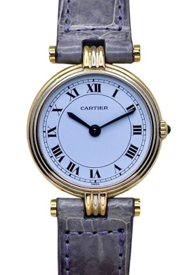 Cartier Vendome Trinity 18K Gold White Romans Ref 81004 1990