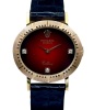 Rolex Cellini 18K Yellow Gold Red Vignette Diamond Ref 4081 1991