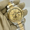 Rolex Sky-Dweller Champagne 18K Yellow Gold Two Tone Ref 326933 2021 - 8