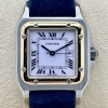 Cartier Santos Carree Large White Romans 18K Yellow Gold Ref 2961 - 3